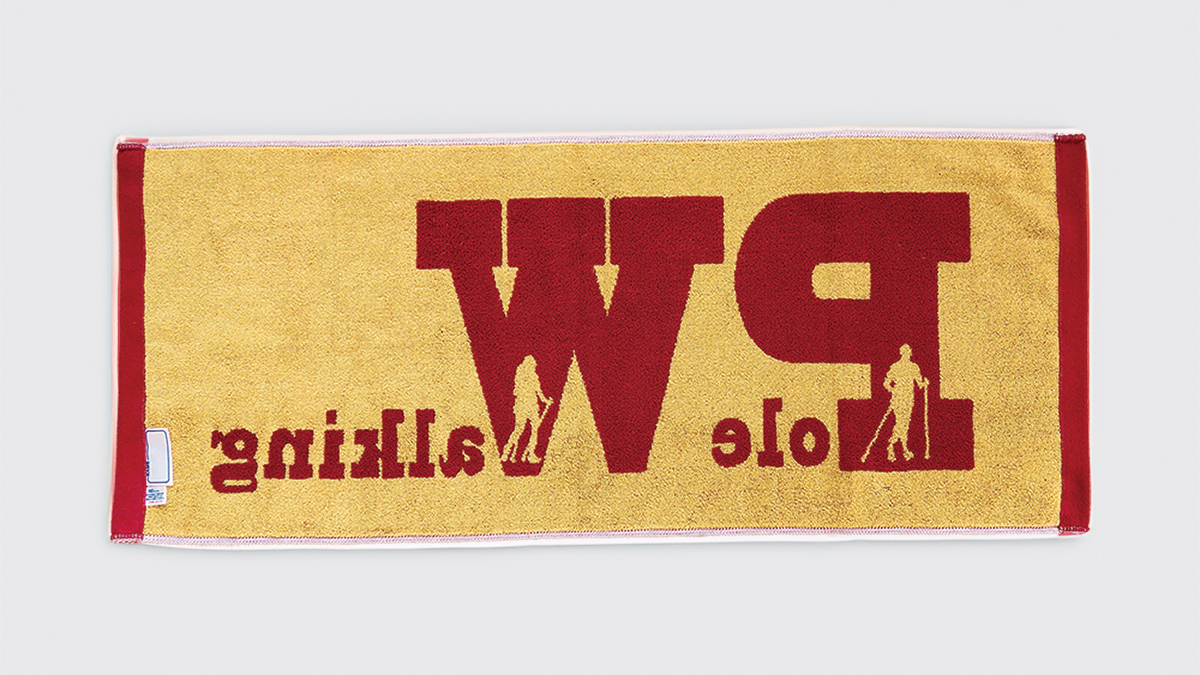 日本ポールウォーキング協会 オリジナルタオルデザイン